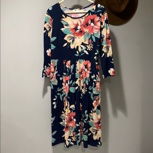 Long Sleeve Dress with Pockets